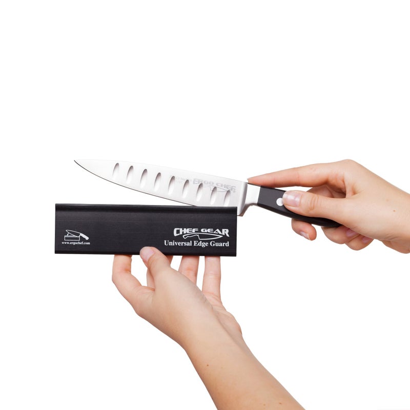 Ergo Chef إيرغو شيف (مجموعة 7 قطع) واقيات شفرات السكاكين العالمية لسكاكين الطهاة والمطبخ، متينة، خالية من BPA، بلاستيك ABS قوي بألوان وأحجام متنوعة - Image 3